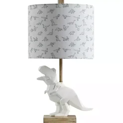 Kirklands Home Geo Dinosaur Table Lamp White