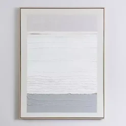 Sale Kirklands Home White Gray Abstract Framed Wall Art