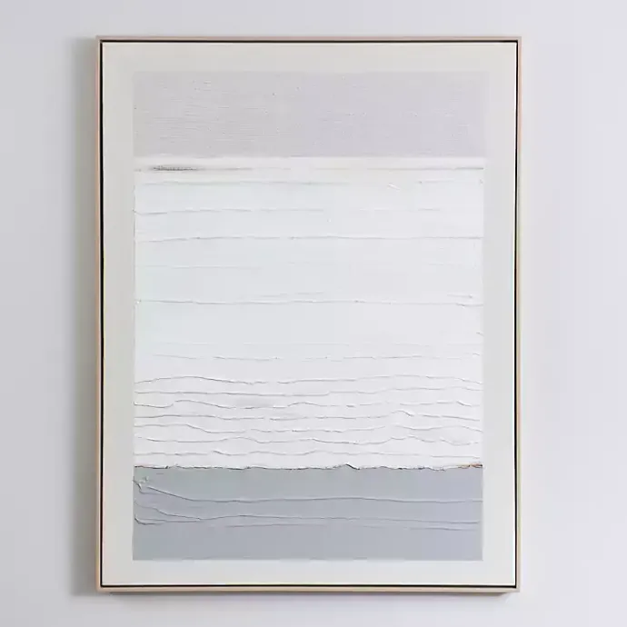 Sale Kirklands Home White Gray Abstract Framed Wall Art
