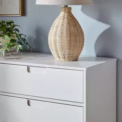 Best Kirklands Home Grooved Handle 6-Drawer Dresser White