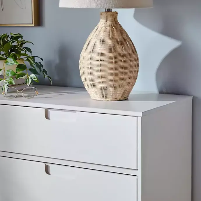 Best Kirklands Home Grooved Handle 6-Drawer Dresser White
