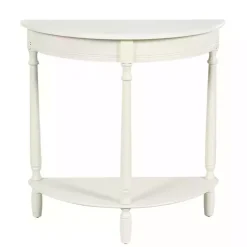 Online Kirklands Home Half Moon Tinslee Console Table White