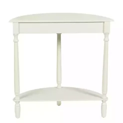 Online Kirklands Home Half Moon Tinslee Console Table White