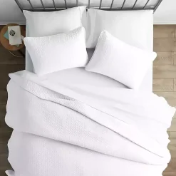 Outlet Kirklands Home Herringbone Quilted 3-pc. Queen Coverlet Set White