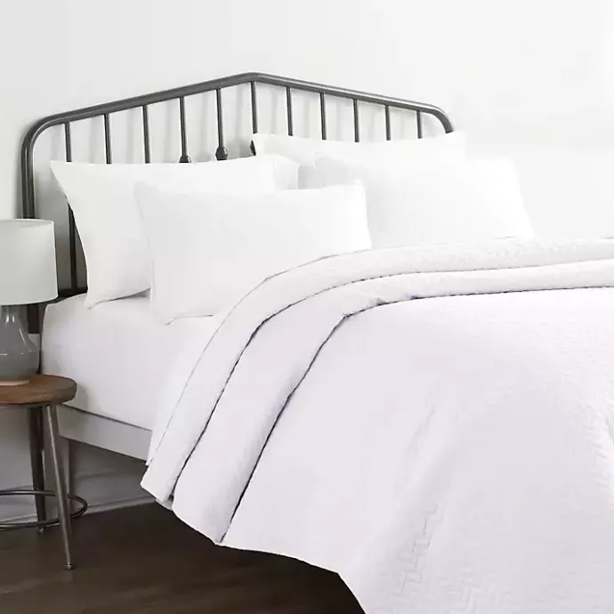 Outlet Kirklands Home Herringbone Quilted 3-pc. Queen Coverlet Set White