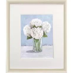 New Kirklands Home White Hydrangeas I Framed Art Print