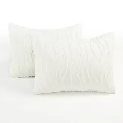 Clearance Kirklands Home Jacquard Wave 3-pc. King Comforter Set White