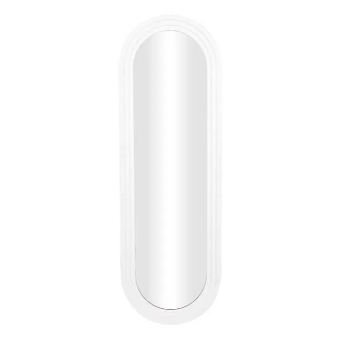 Discount Kirklands Home White Layered Frame Oblong Wall Mirror