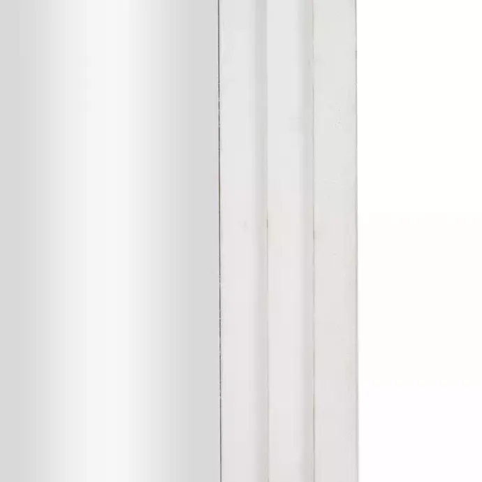 Discount Kirklands Home White Layered Frame Oblong Wall Mirror