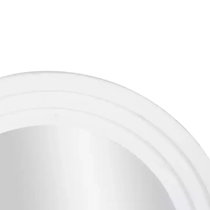 Discount Kirklands Home White Layered Frame Oblong Wall Mirror