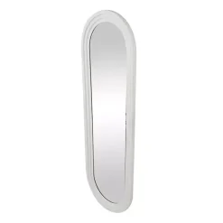 Discount Kirklands Home White Layered Frame Oblong Wall Mirror