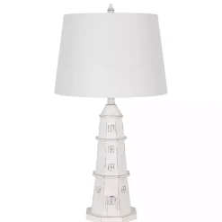 Online Kirklands Home Lighthouse Table Lamp White
