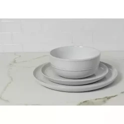 Discount Kirklands Home Linear Salad Plates, Set of 6 White