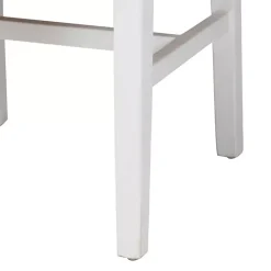 Clearance Kirklands Home White Mahogany Woven Talli Dining Chair Tan