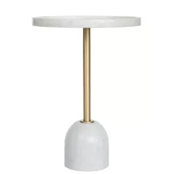 Best Kirklands Home Marble & Gold Cocktail Table White