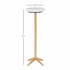 Online Kirklands Home Marble and Gold Base Cocktail Table White