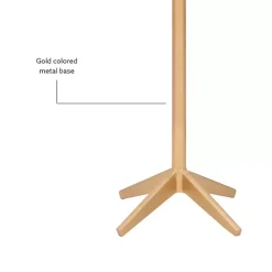 Online Kirklands Home Marble and Gold Base Cocktail Table White