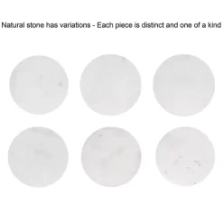 Outlet Kirklands Home Marble Gold Accent Table White