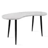 Clearance Kirklands Home White Marble Kidney Shaped Desk