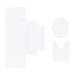 Kirklands Home Marshmallow Contour Bath Mat, 24 in. White