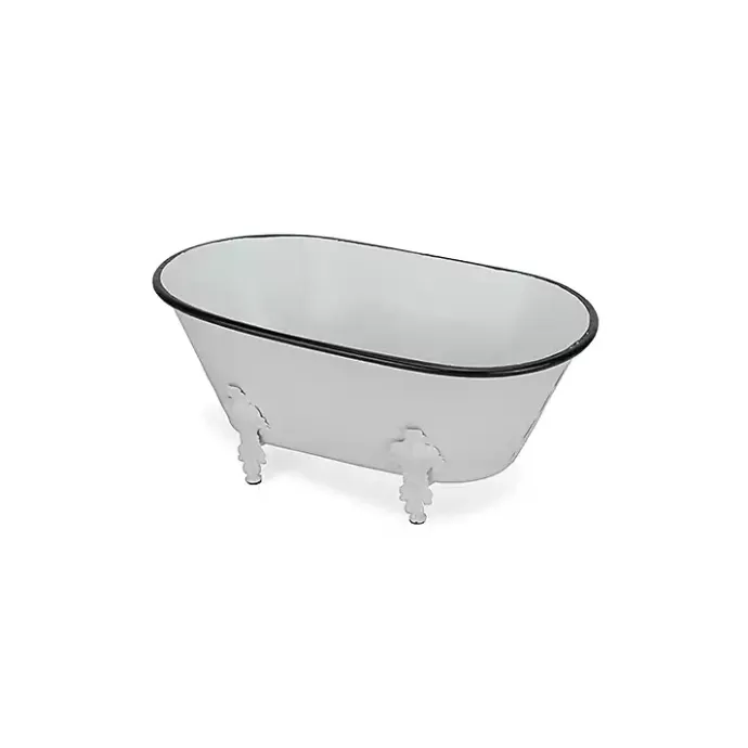 Sale Kirklands Home Metal Bathtub Statue White