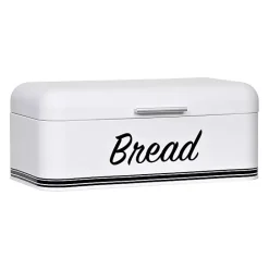 Sale Kirklands Home Metal Bread Box White