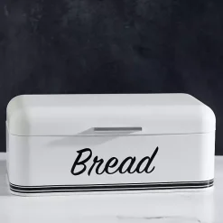 Sale Kirklands Home Metal Bread Box White
