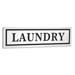 Hot Kirklands Home Metal Laundry Wall Sign White