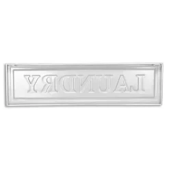 Hot Kirklands Home Metal Laundry Wall Sign White