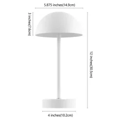 Discount Kirklands Home Metal Rechargeable Table Lamp White