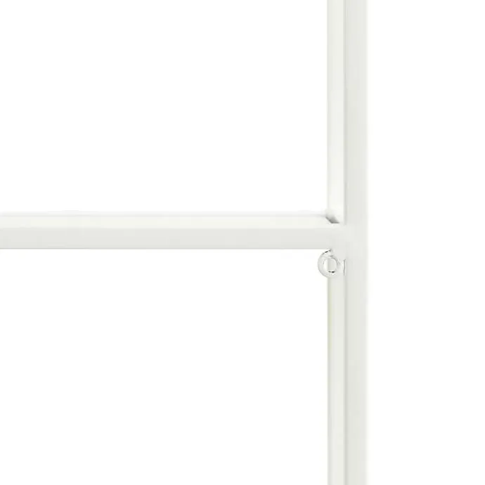 Best Kirklands Home Metal Scalloped 3-Tier Glass Wall Shelf White