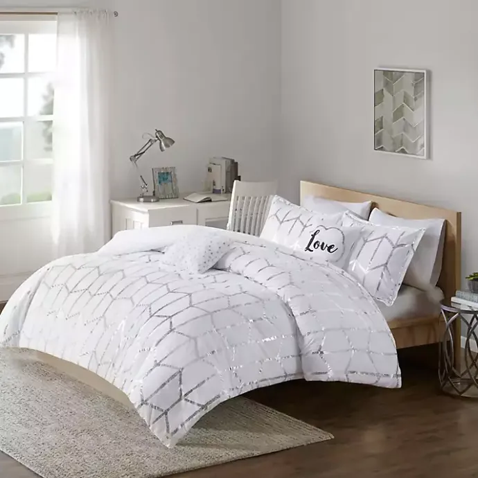 Hot Kirklands Home White Metallic 5-pc. California King Comforter Set