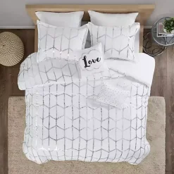 Hot Kirklands Home White Metallic 5-pc. California King Comforter Set