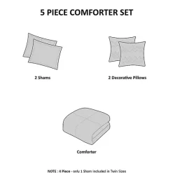 Hot Kirklands Home White Metallic 5-pc. California King Comforter Set