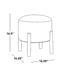 Online Kirklands Home Michelle Ottoman White