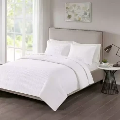 Outlet Kirklands Home Nash 3-pc. Reversible King Coverlet Set White