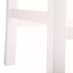 Kirklands Home White Newport Wood and Rattan Counter Stool Brown