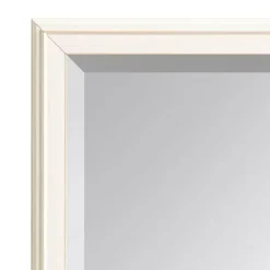 New Kirklands Home White Oakhurst Rectangle Wall Mirror, 30 in.