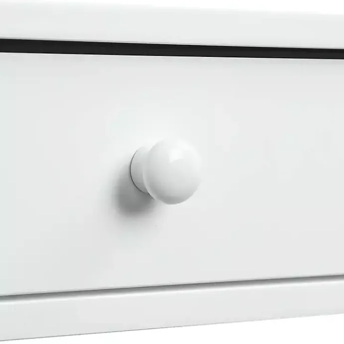 Online Kirklands Home Octagon 2-Shelf Console Table White