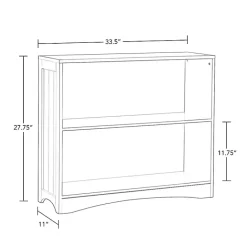 Outlet Kirklands Home 2-Open Shelf Bookcase White