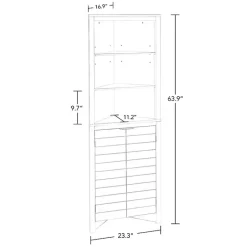 Sale Kirklands Home Open Shelf Corner Cabinet White