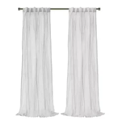 Best Kirklands Home Paloma Curtain Panel, 95 in. White