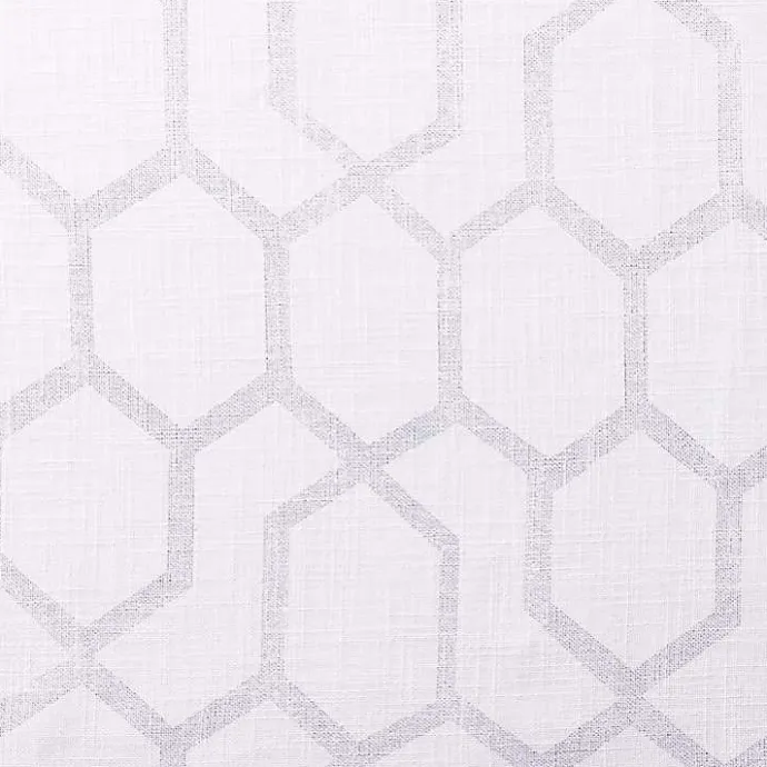 Discount Kirklands Home White Paton Curtain Panel Set, 108 in.