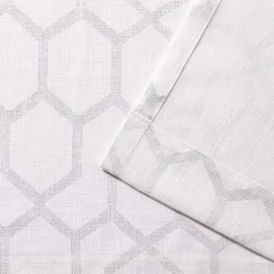 Discount Kirklands Home White Paton Curtain Panel Set, 108 in.