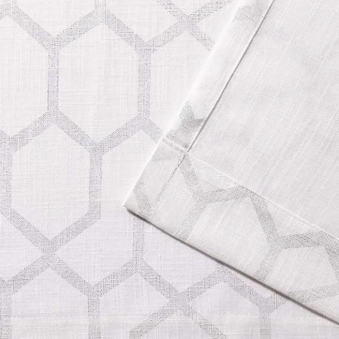 Discount Kirklands Home White Paton Curtain Panel Set, 108 in.