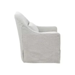 Best Kirklands Home Patterned Upholstered Swivel Glider Chair White