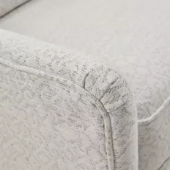 Best Kirklands Home Patterned Upholstered Swivel Glider Chair White