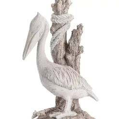 Outlet Kirklands Home White Pelican Coastal Table Lamp Ivory