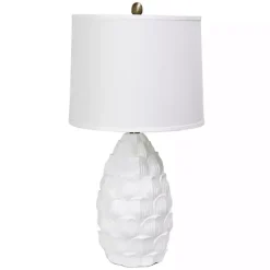 Clearance Kirklands Home Petals Table Lamp White