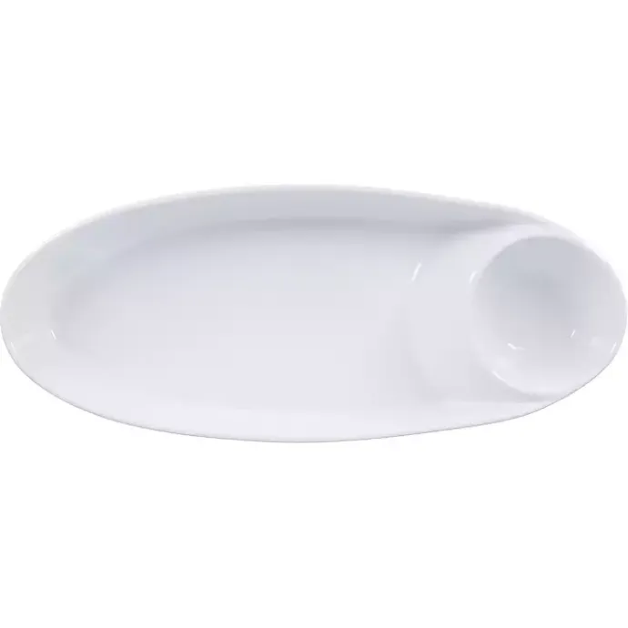 Hot Kirklands Home Porcelain Chip & Dip Bowls, Set of 2 White